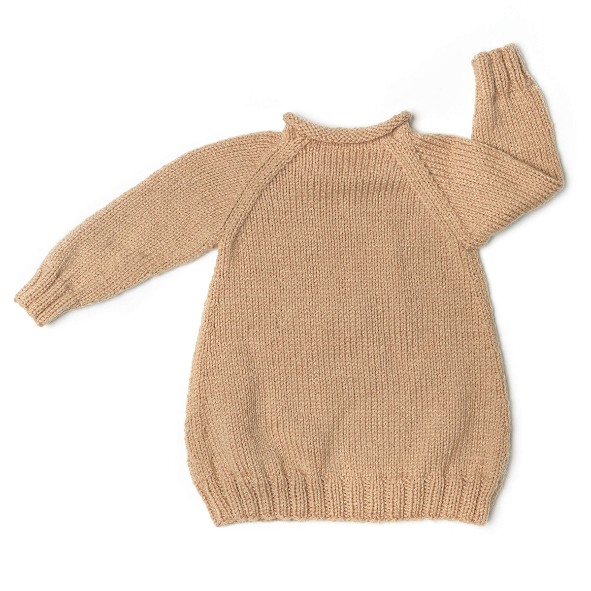 Knit Dress made in Red Heart Baby Hugs Yarn