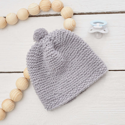 Red Heart Knit Happy Place Baby Hat Knit Hat made in Red Heart Amore Yarn