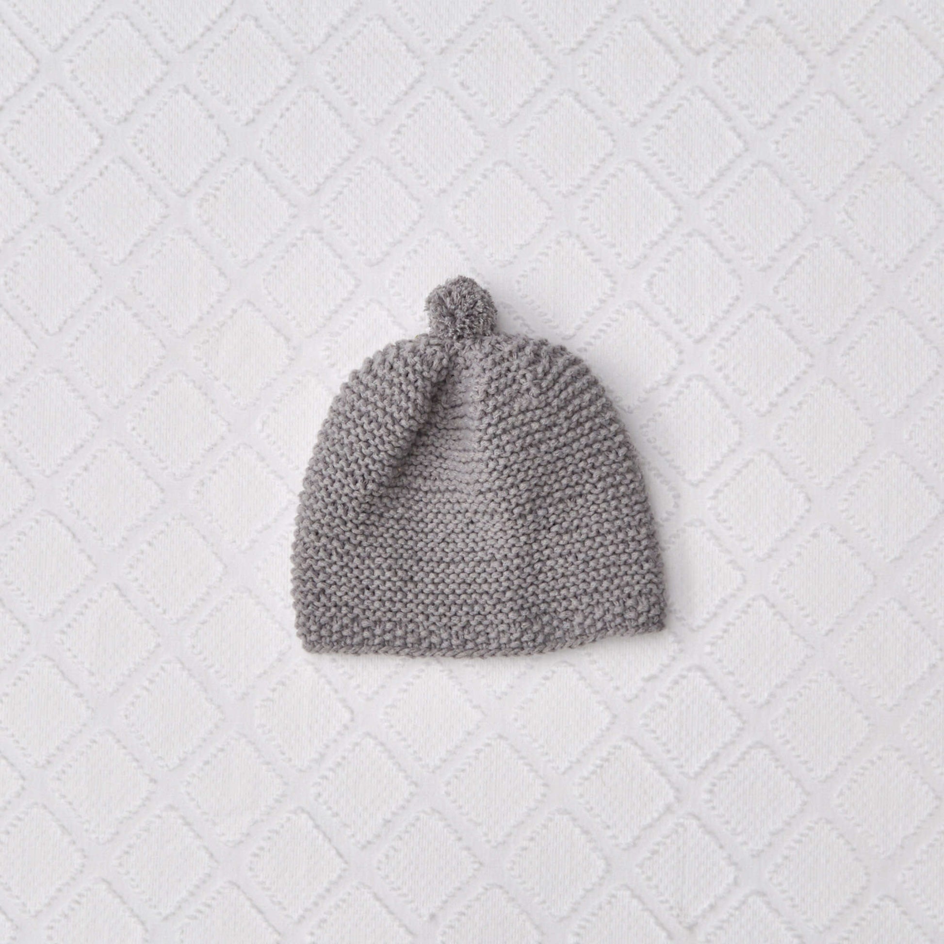 Free Red Heart Knit Happy Place Baby Hat Pattern