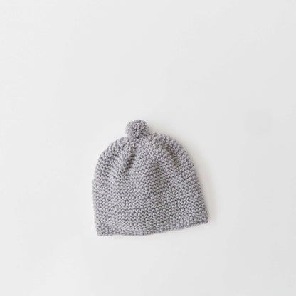 Red Heart Knit Happy Place Baby Hat Knit Hat made in Red Heart Amore Yarn