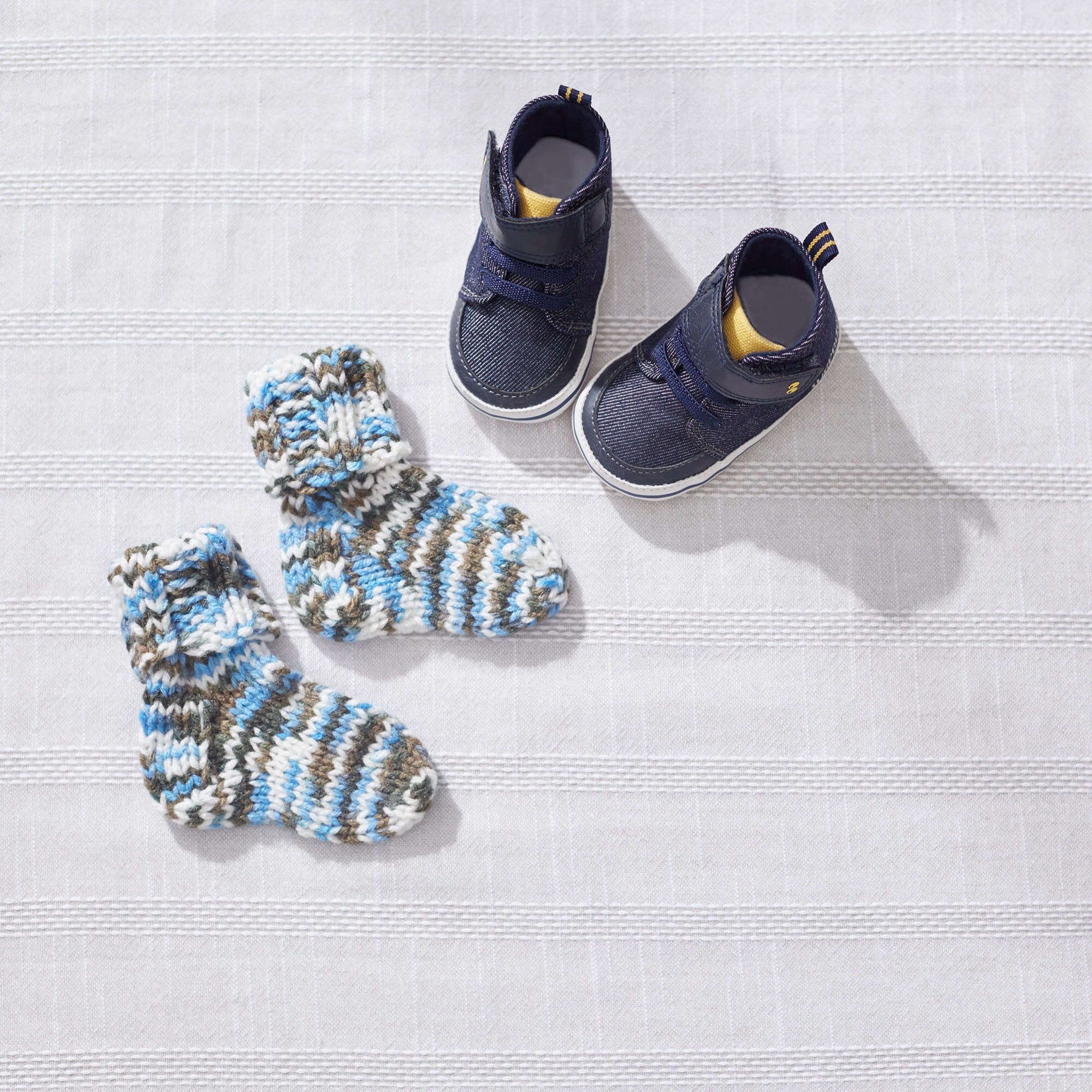 Red Heart Knit Baby Socks Yarnspirations