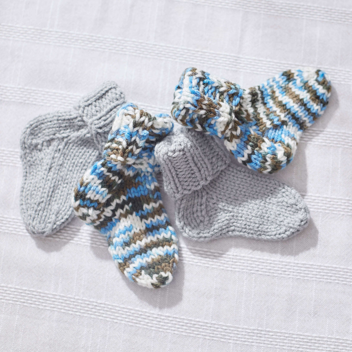 Red Heart Knit Baby Socks Yarnspirations