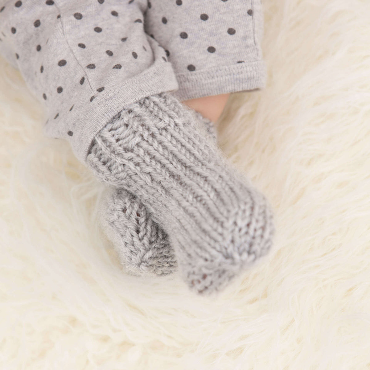 Knit Socks made in Red Heart Soft Baby Steps Yarn