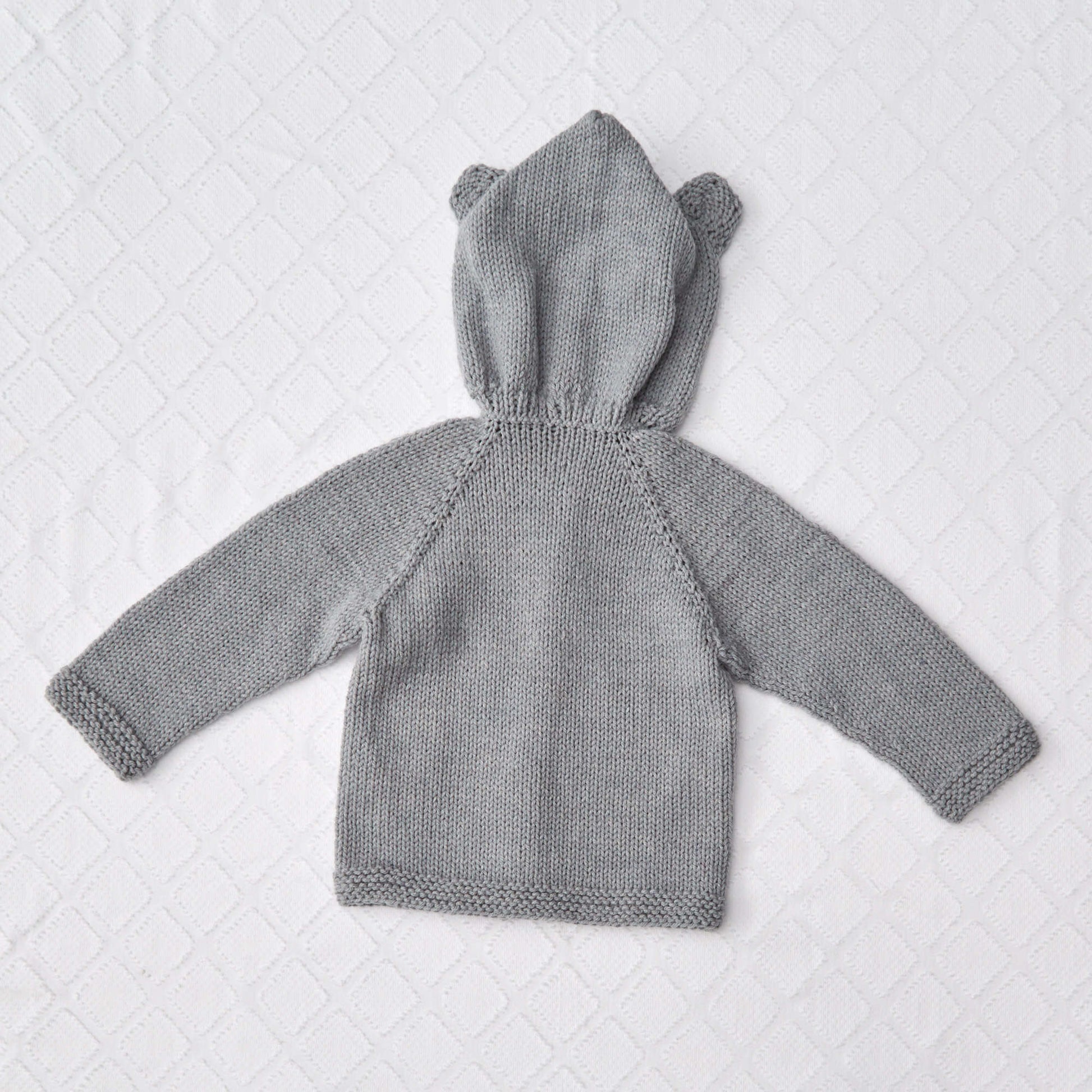 Red Heart Baby Bear Knit Hoodie Red Heart Baby Bear Knit Hoodie