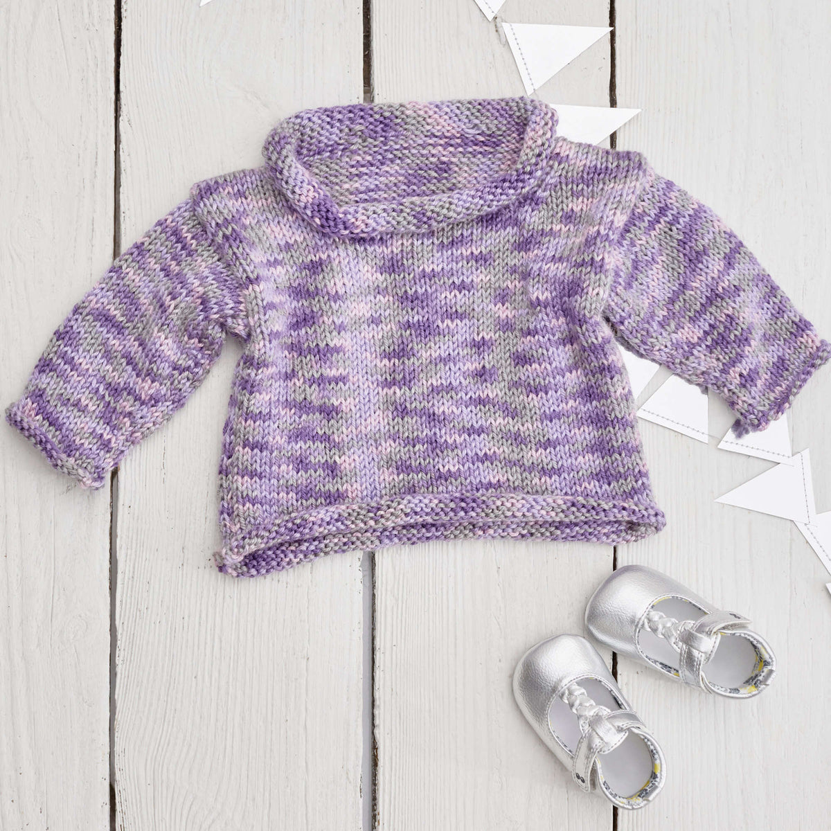 Knit Sweater made in Red Heart Soft Essentials Yarn