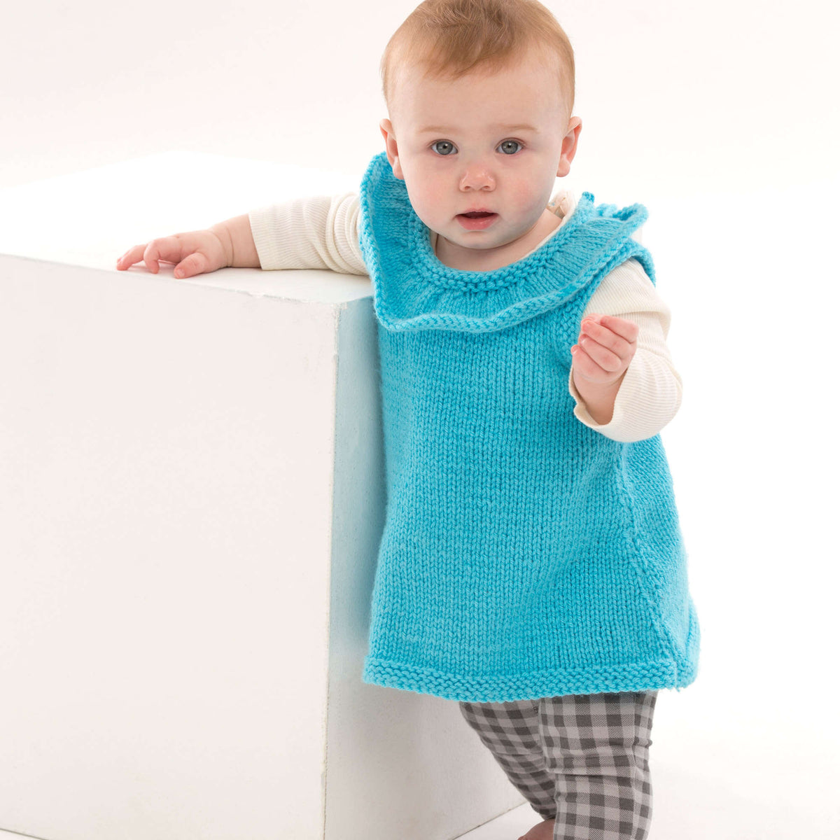 Knit Tunic made in Red Heart Baby Hugs Medium Yarn