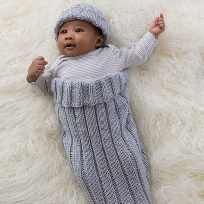 Red Heart Knit Comfy Cocoon & Cap Knit Cap made in Red Heart Super Saver Yarn