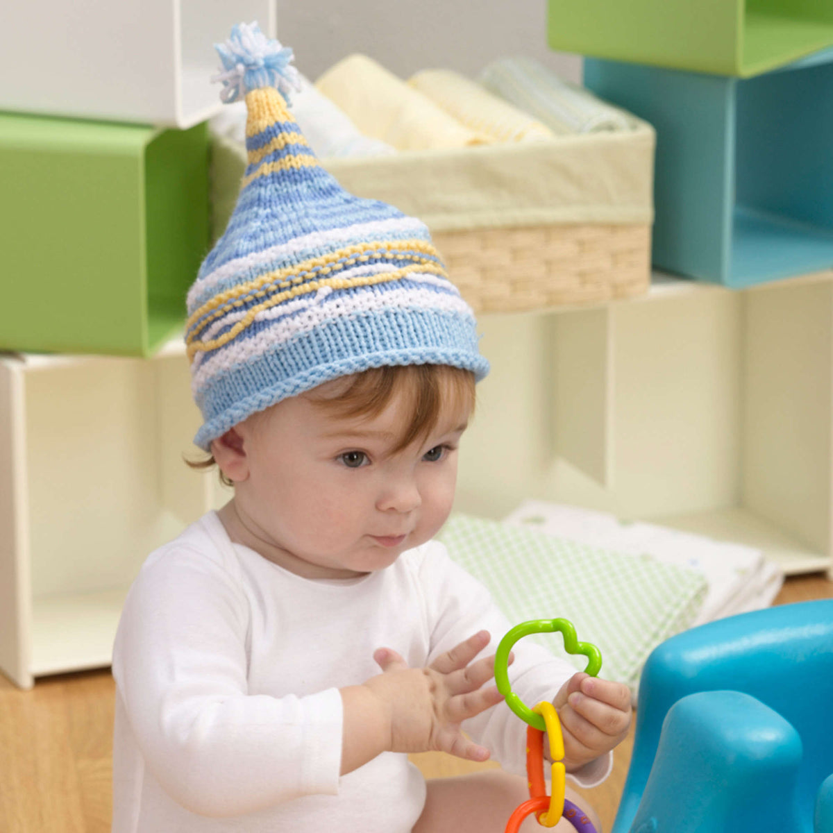 Knit Booties made in Red Heart Super Saver Yarn