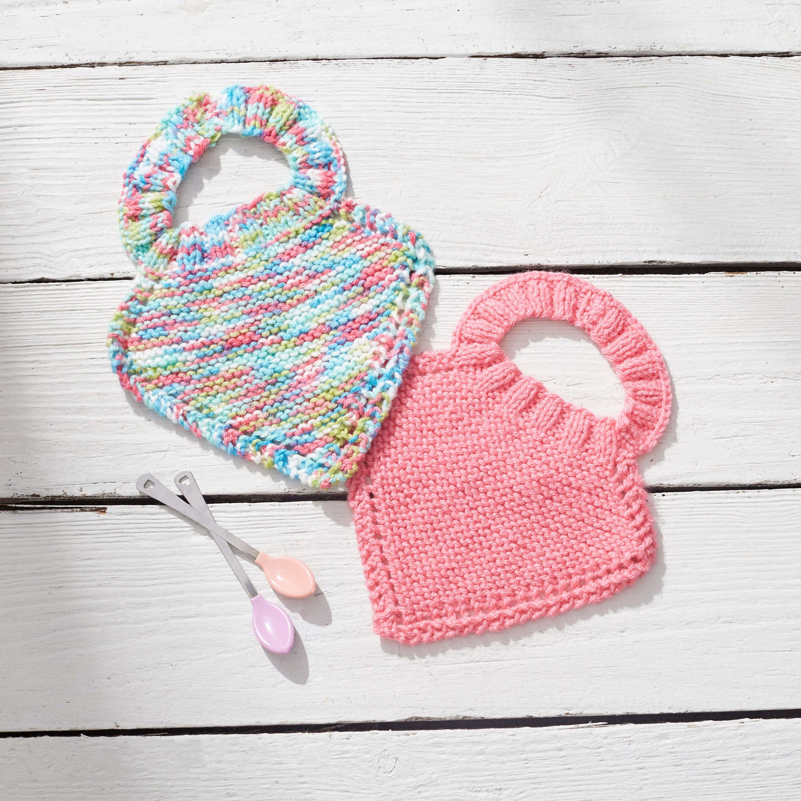 Red Heart Knit Baby Bibs Yarnspirations