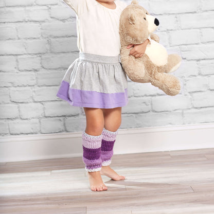 Red Heart Knit Little Legwarmers Knit Legwarmers made in Red Heart Soft Essentials Stripes Yarn