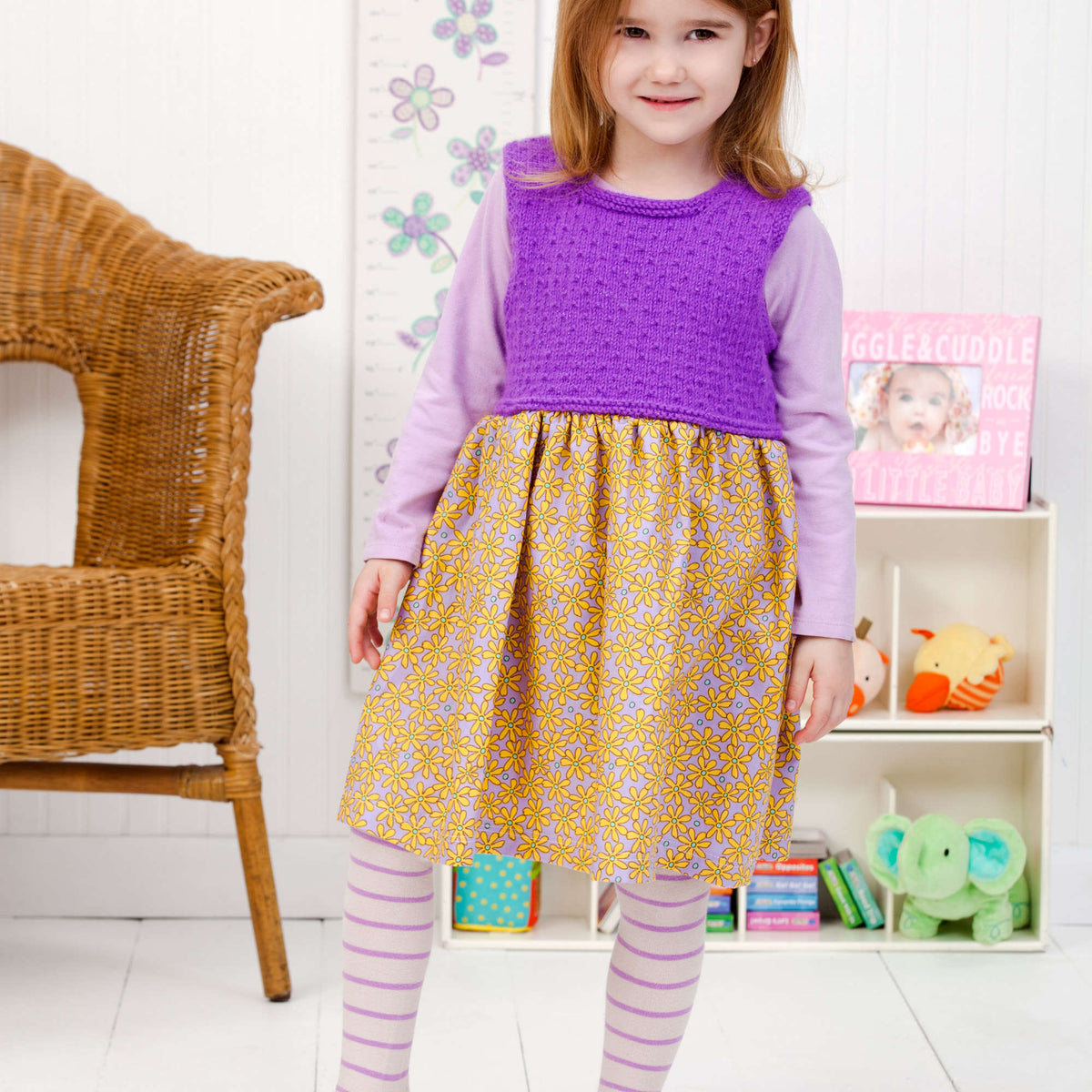 Knit Dress made in Red Heart Shimmer Yarn