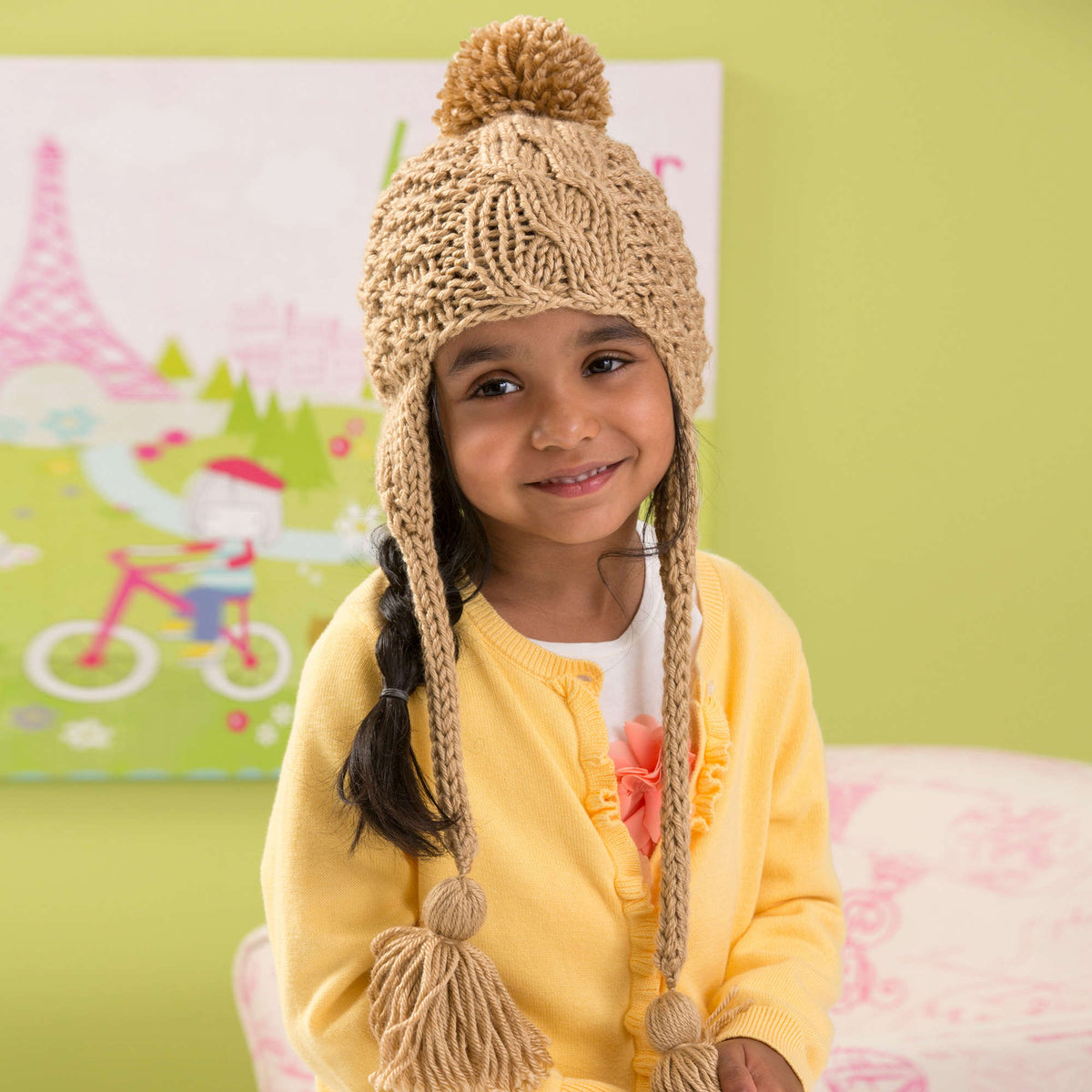 Knit Hat made in Red Heart Soft Yarn