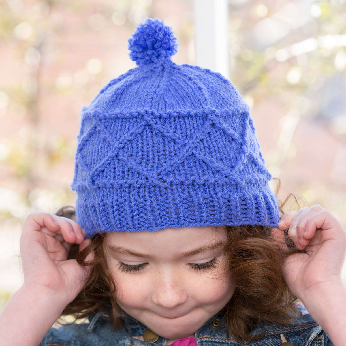 Knit Hat made in Red Heart With Love Yarn