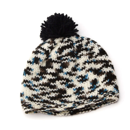 Red Heart Pompom Cutie Hat Knit Hat made in Red Heart Baby Hugs Medium Yarn