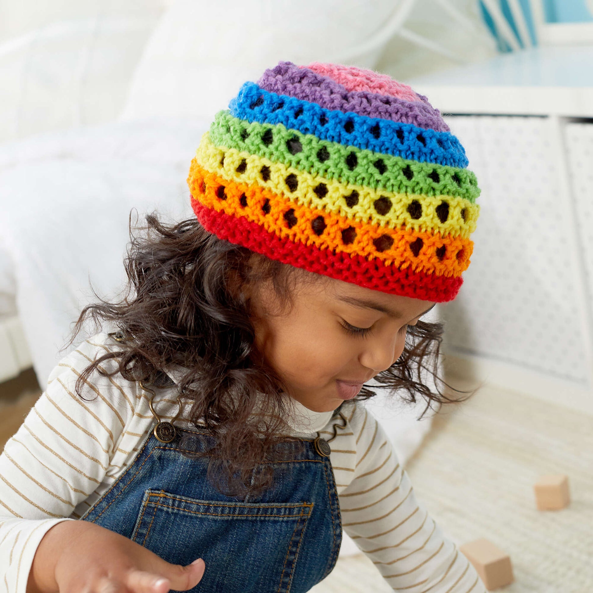 Free Red Heart Color For Everyone Knit Hats Pattern