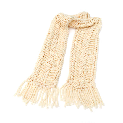 Red Heart Knit Drop Stitch Scarf Knit Scarf made in Red Heart Grande Yarn