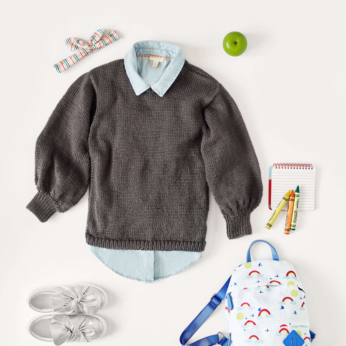 Knit Sweater made in Red Heart Soft Yarn