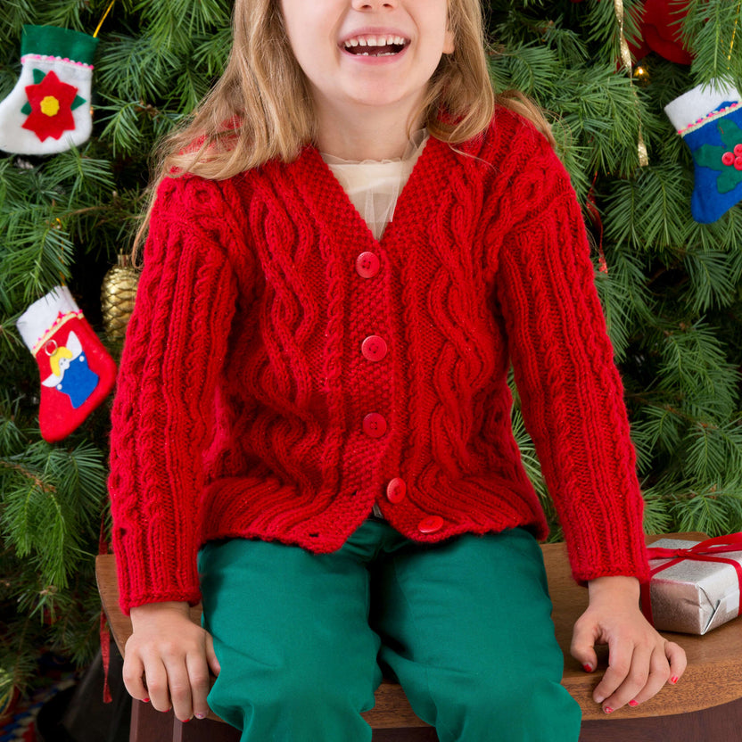 Free Experienced Red Heart Waiting for Santa Sweater Knitting Pattern ...