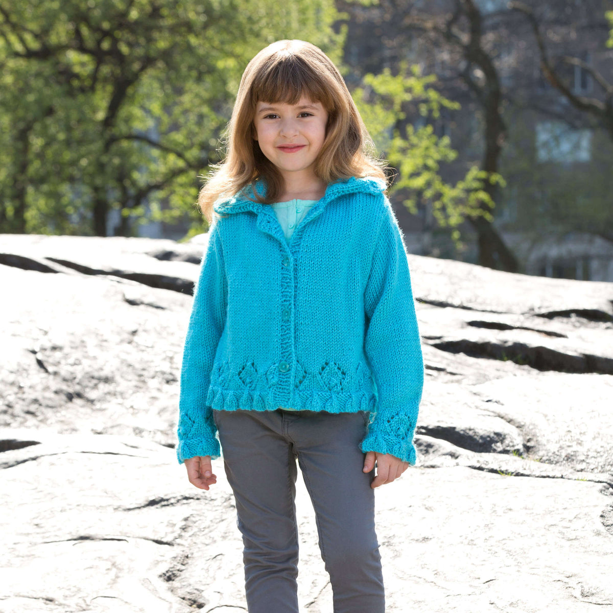 Knit Sweater made in Red Heart Soft Yarn