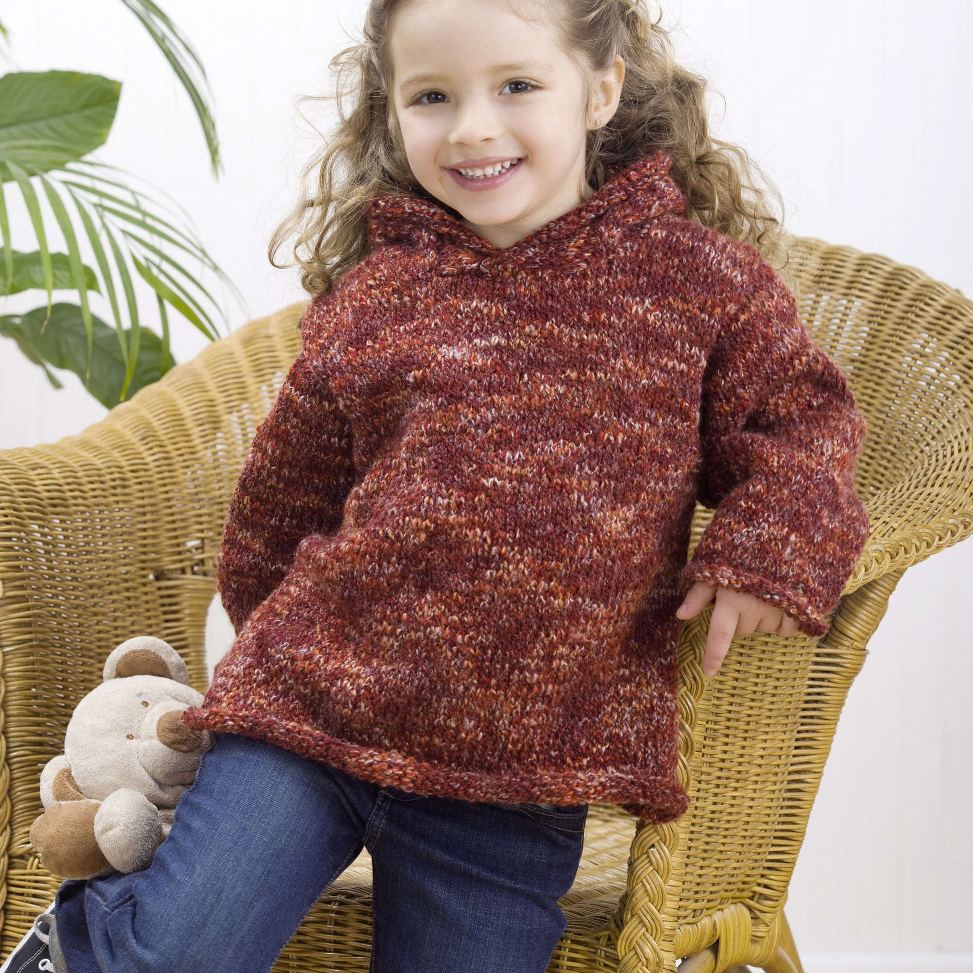 Free Red Heart Easy Child's Hoodie Pattern