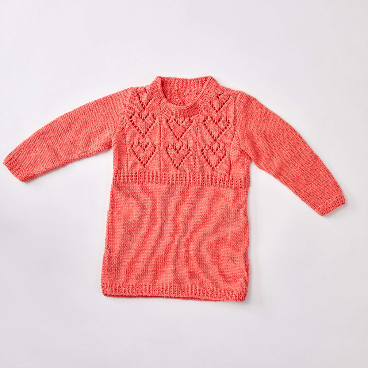 Knit Tunic made in Red Heart Baby Hugs Light Yarn