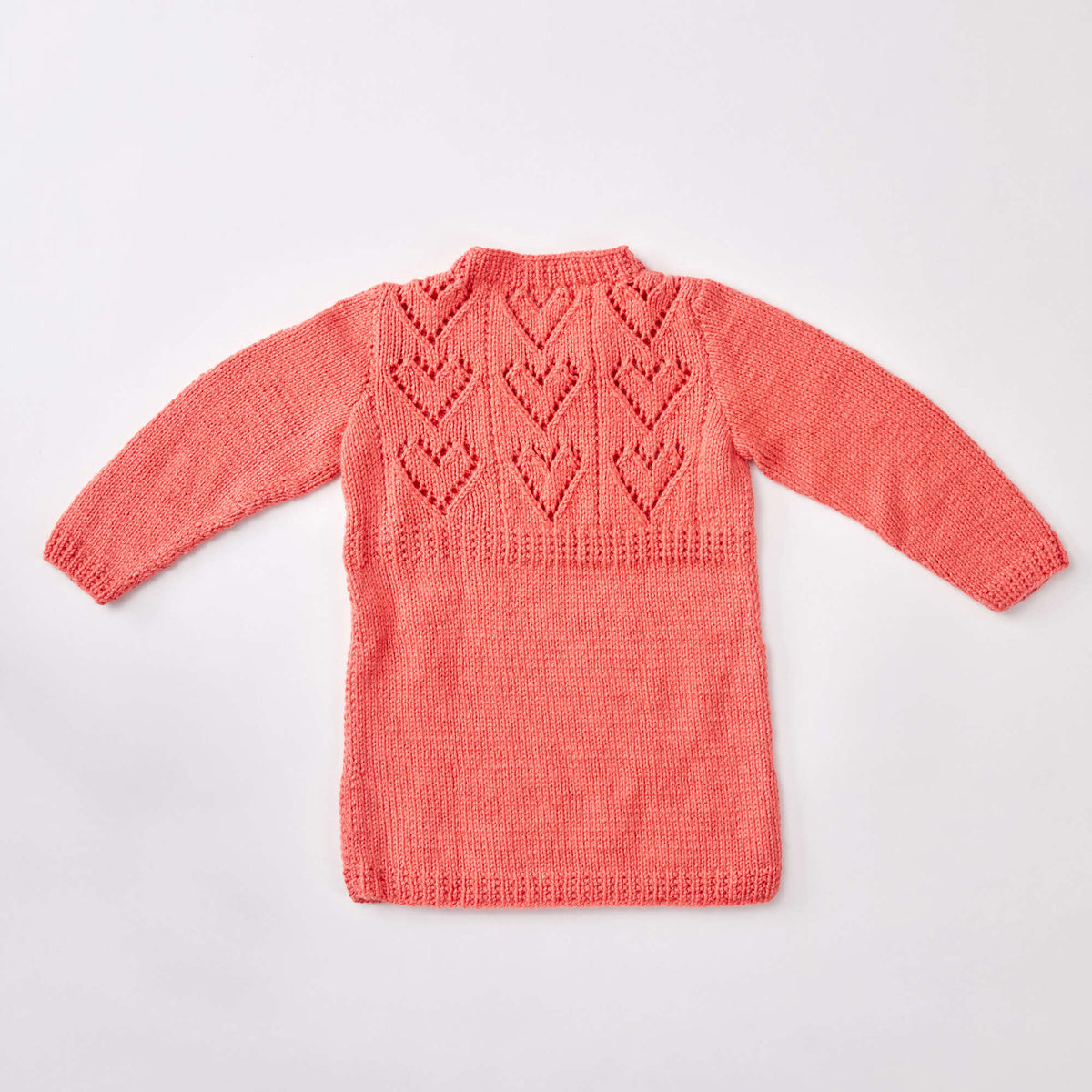 Knit Tunic made in Red Heart Baby Hugs Light Yarn