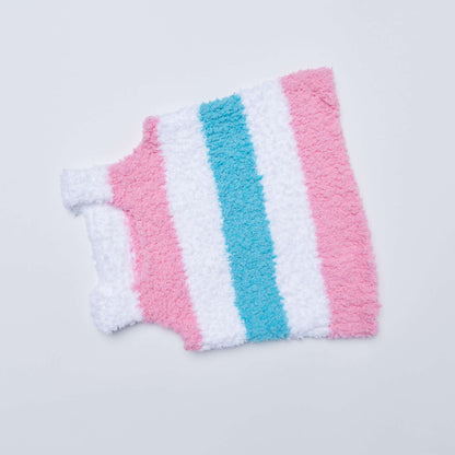 Red Heart Knit Sweet Stripes Tunic Knit Tunic made in Red Heart Buttercup Yarn