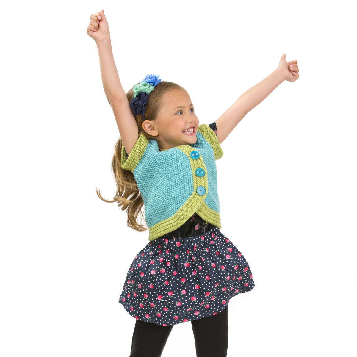 Knit Vest made in Red Heart With Love Yarn