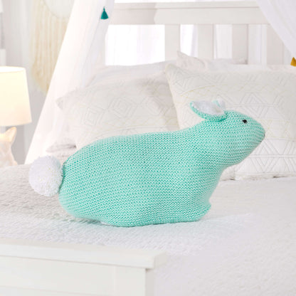 Red Heart Knit Simple Bunny Toy Knit Toy made in Red Heart Yarn