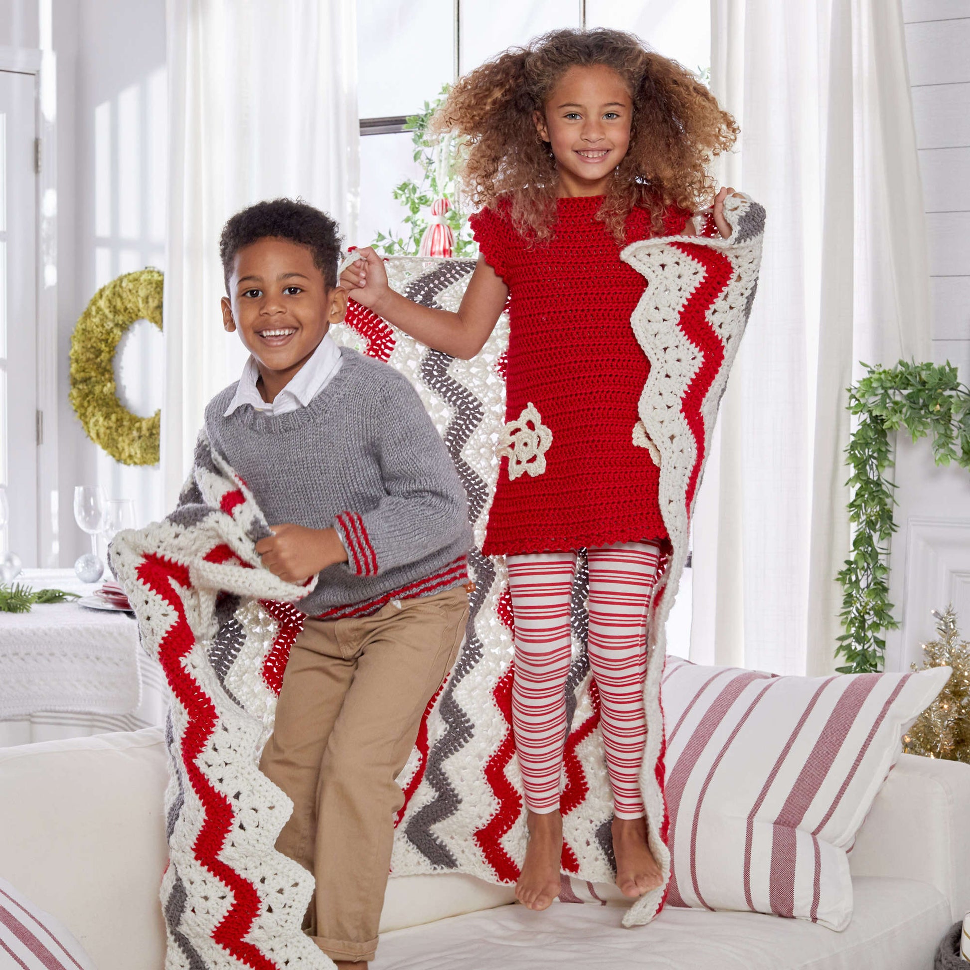 Free Red Heart Holiday Classic Sweater And Hat Knit Pattern