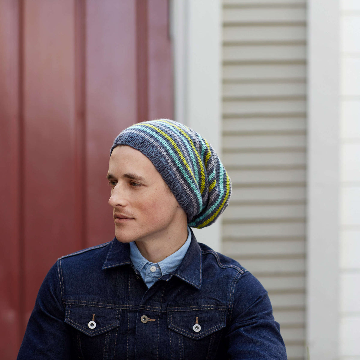 Knit Hat made in Red Heart Chic Sheep Yarn