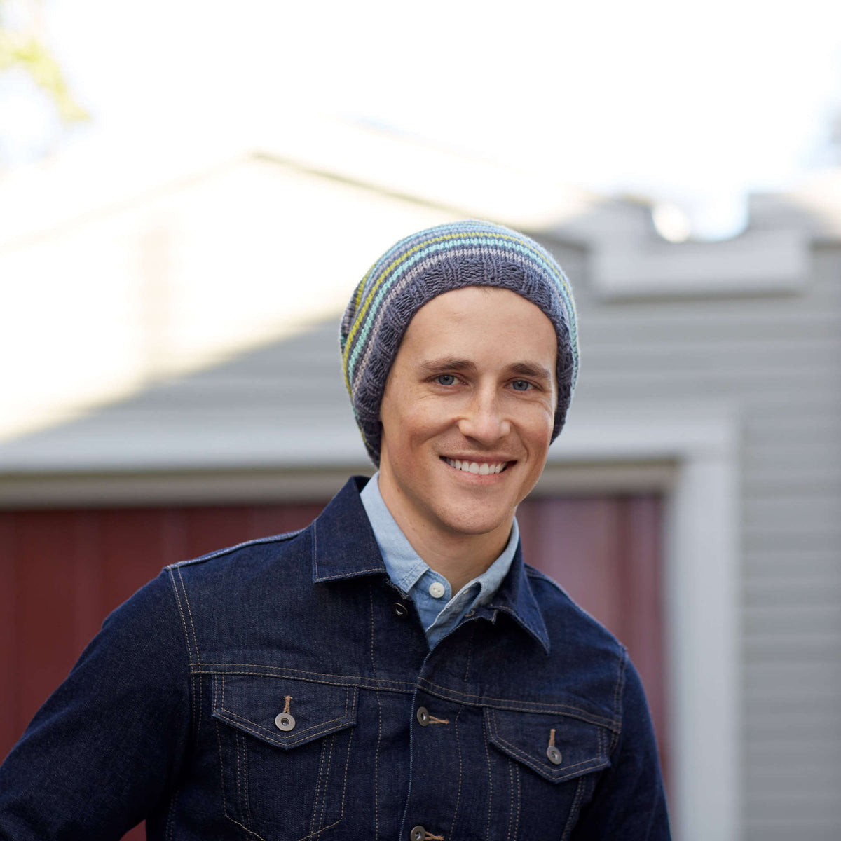 Knit Hat made in Red Heart Chic Sheep Yarn