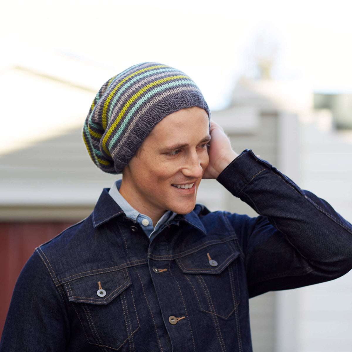 Knit Hat made in Red Heart Chic Sheep Yarn