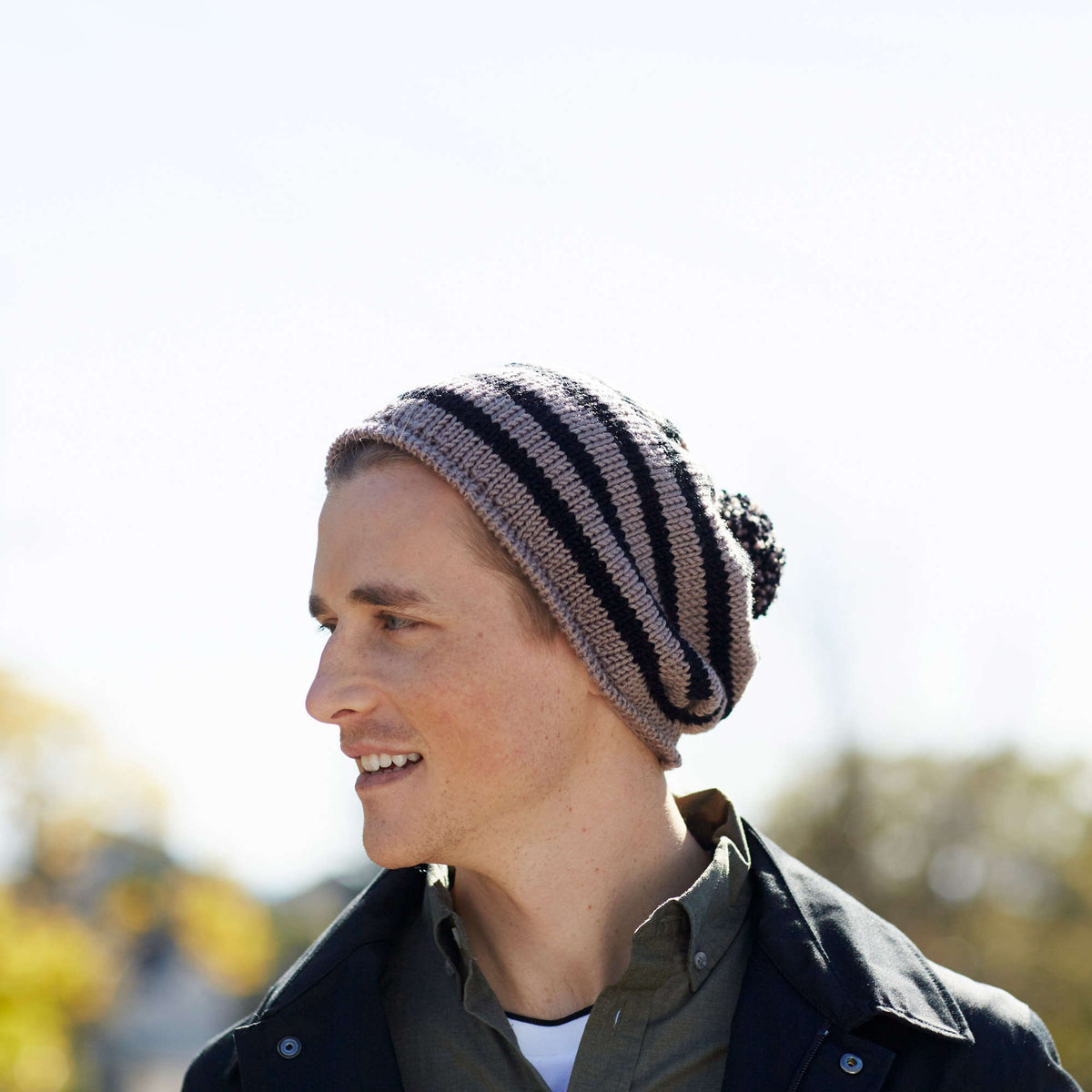 Knit Hat made in Red Heart Chic Sheep Yarn