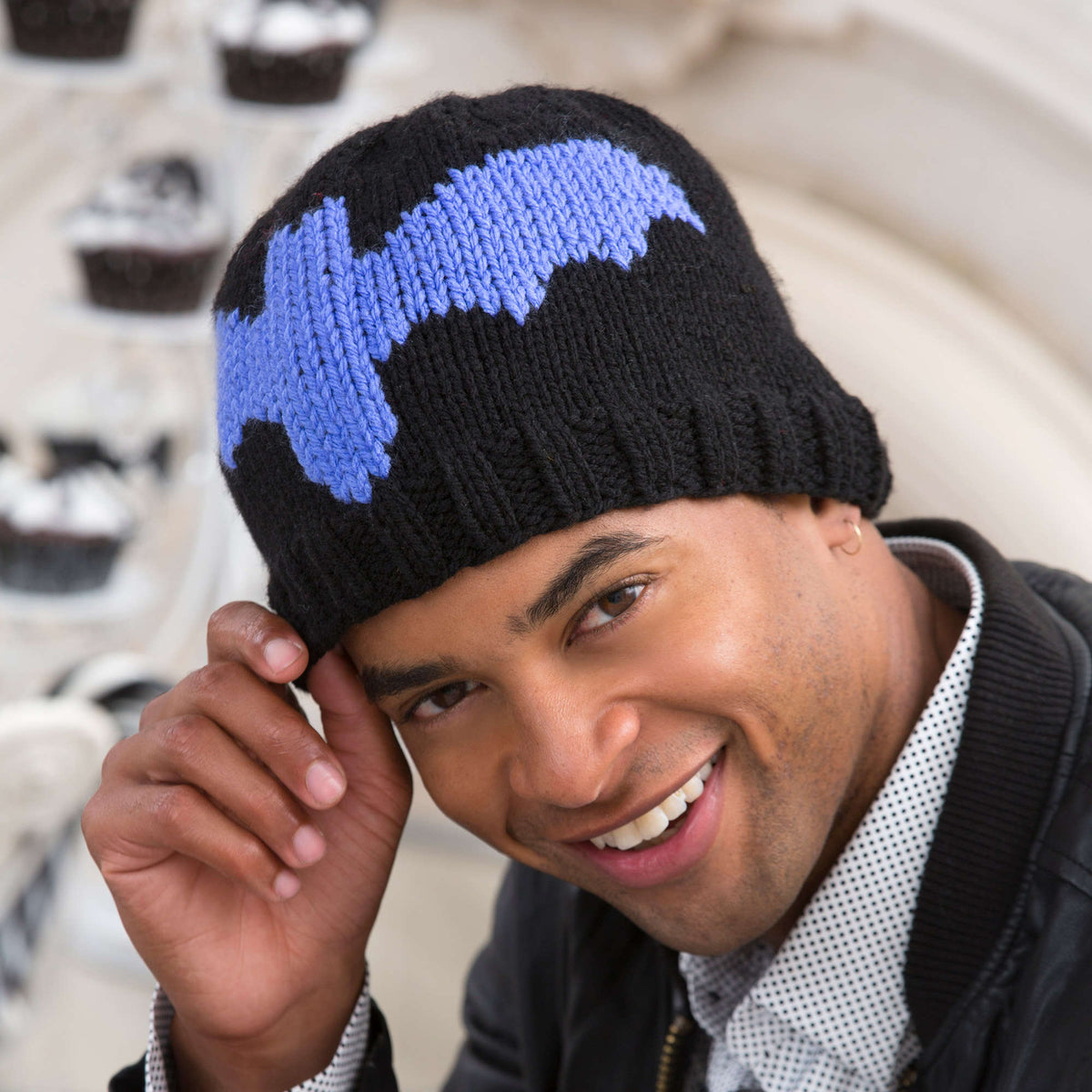 Knit Hat made in Red Heart With Love Yarn