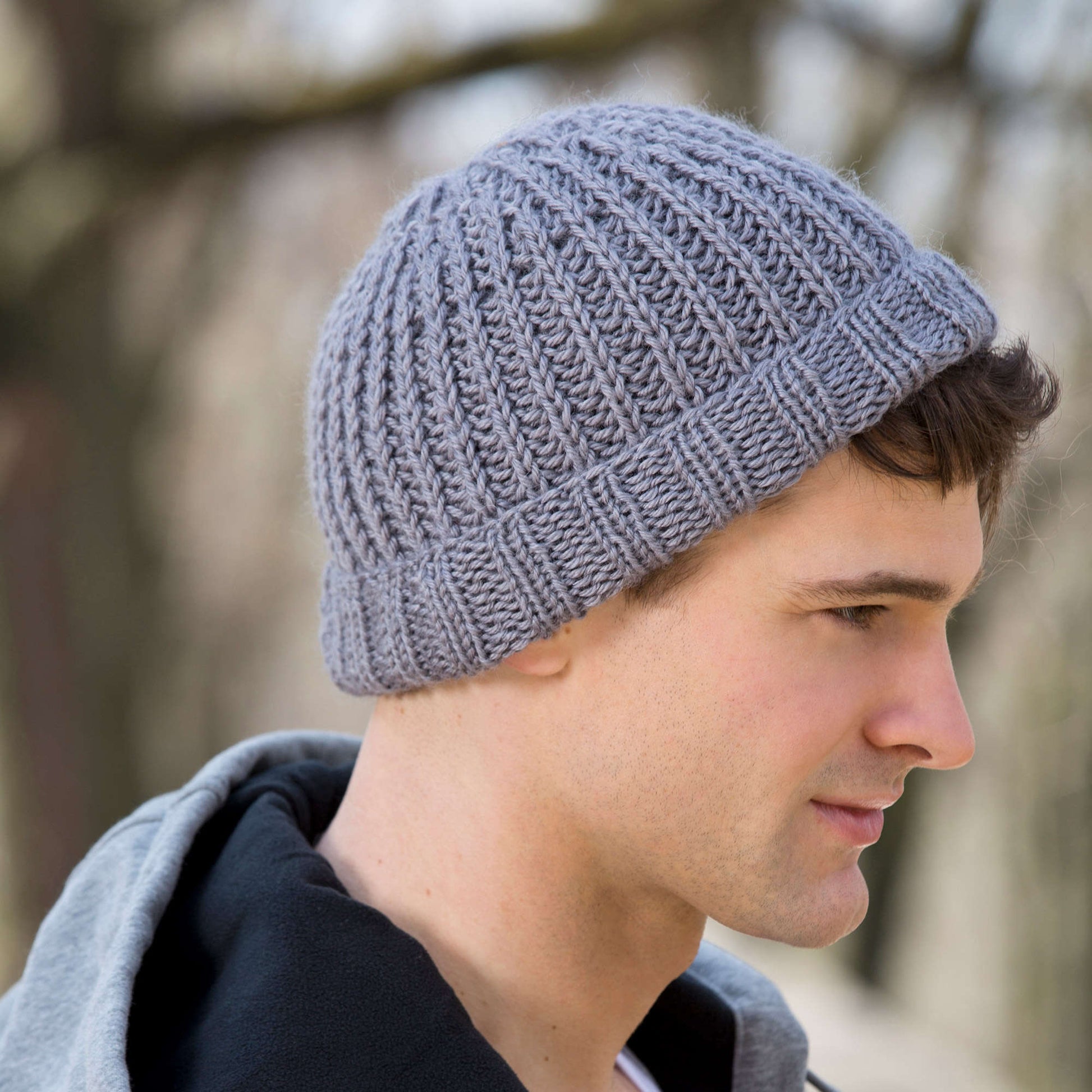 Free Red Heart Knit His Skull Hat Pattern