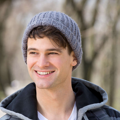 Red Heart Knit His Skull Hat Knit Hat made in Red Heart With Love Yarn