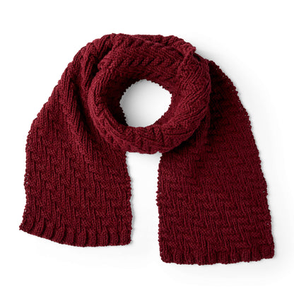 Red Heart Knit Basketweave Set for Him Hat