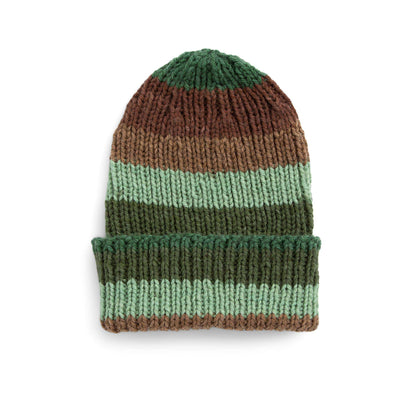 Red Heart Ribbed Knit Beanie Red Heart Super Saver O'Go