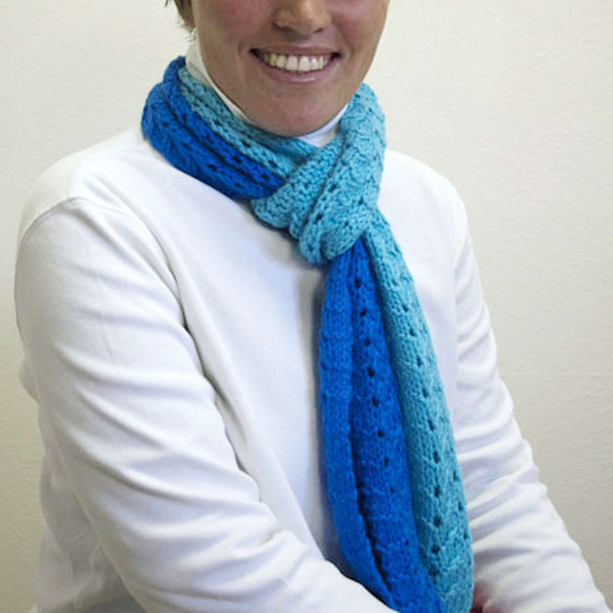 Knit Scarf made in Red Heart Super Saver Yarn