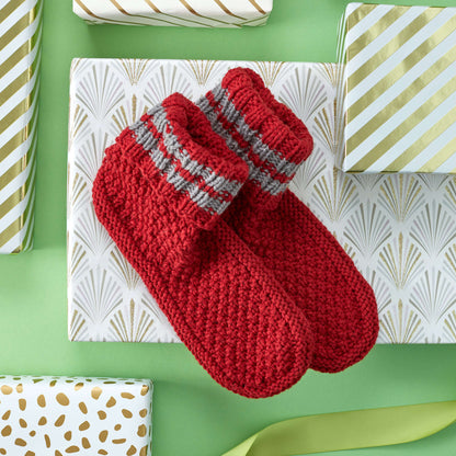 Red Heart Get Comfy Knit Slipper Socks All Variants