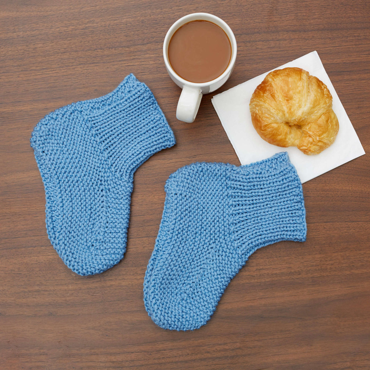 Knit Socks made in Red Heart With Love Yarn