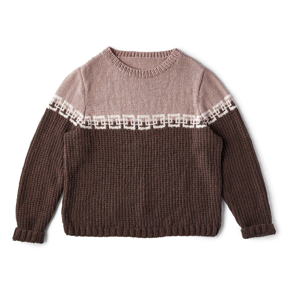 Knit Sweater made in Red Heart Chic Sheep Yarn