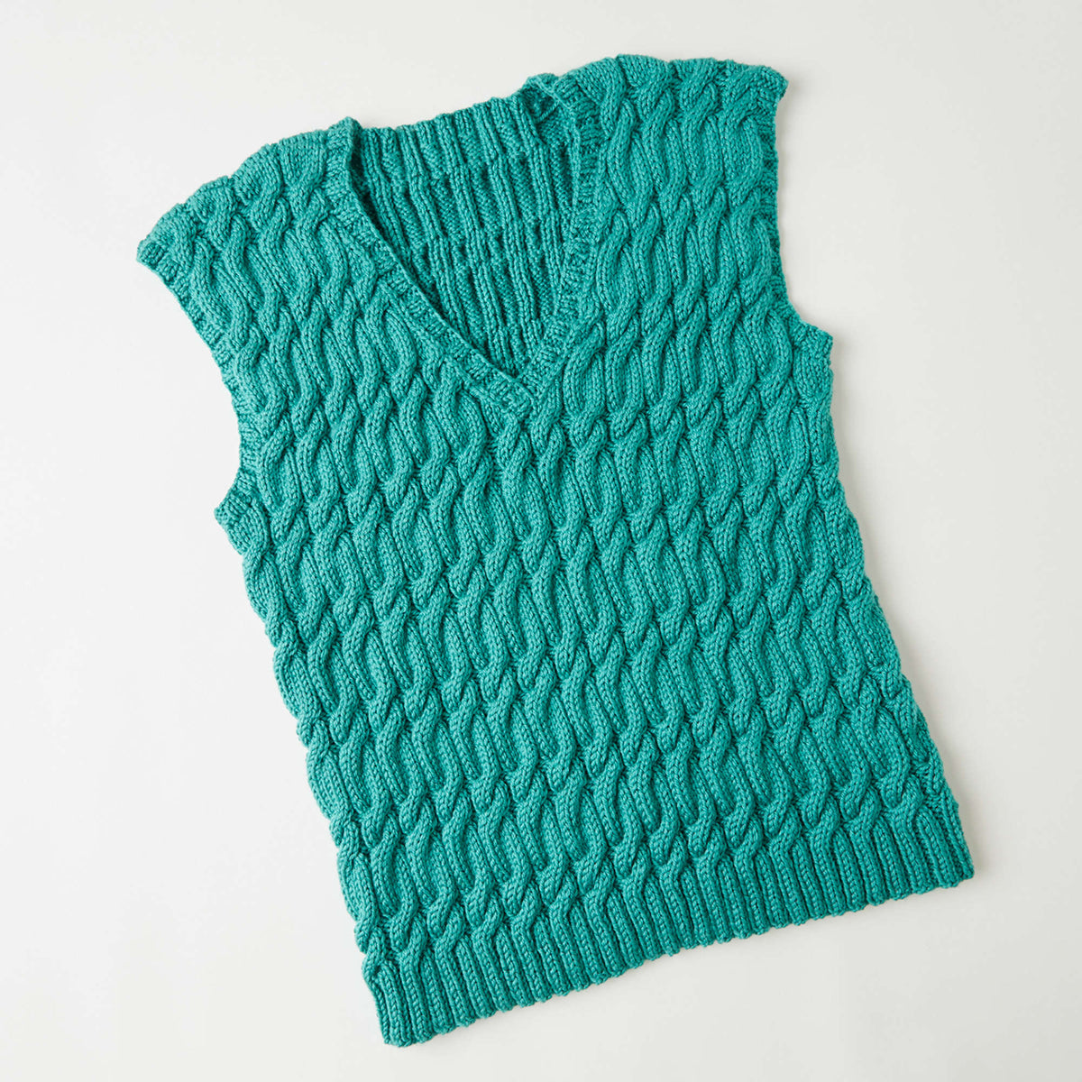 Knit Vest made in Red Heart Soft Yarn