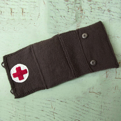 Red Heart Red Heart Cares Knit First Aid Kit Knit Kit made in Red Heart Super Saver Accent Yarn