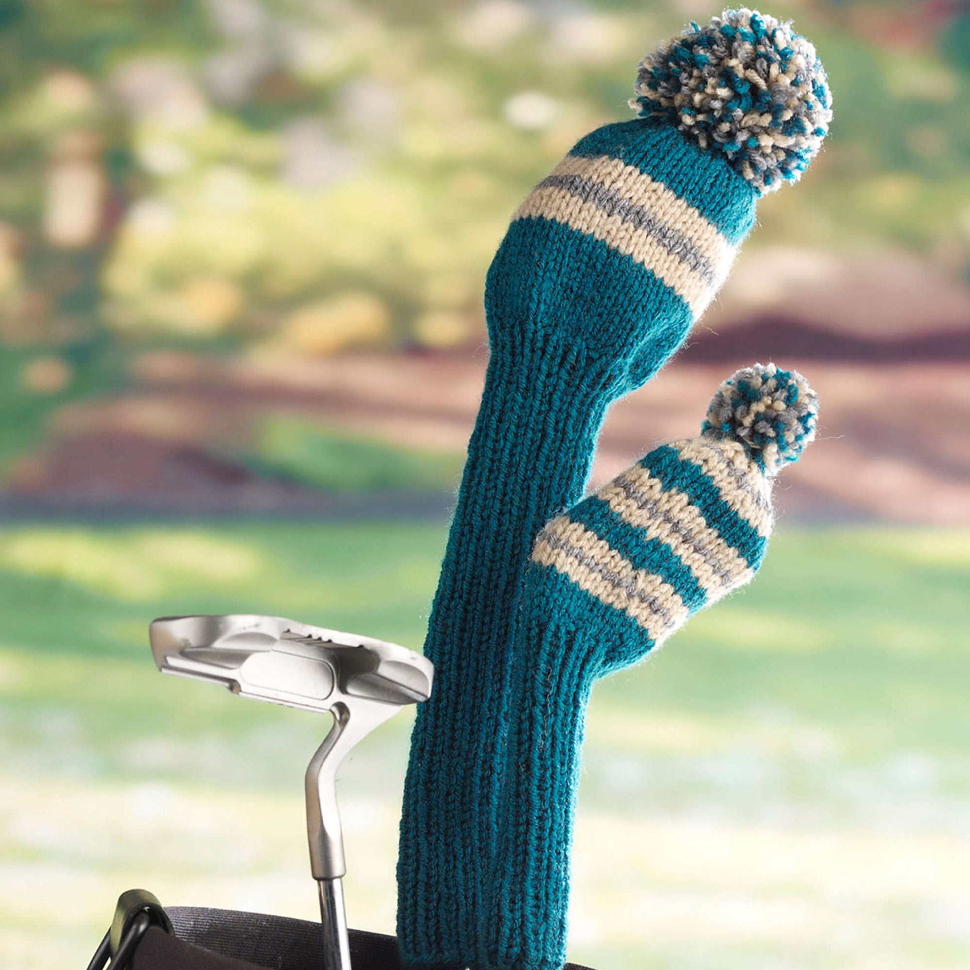 Free Red Knit Heart Golf Club Covers Pattern