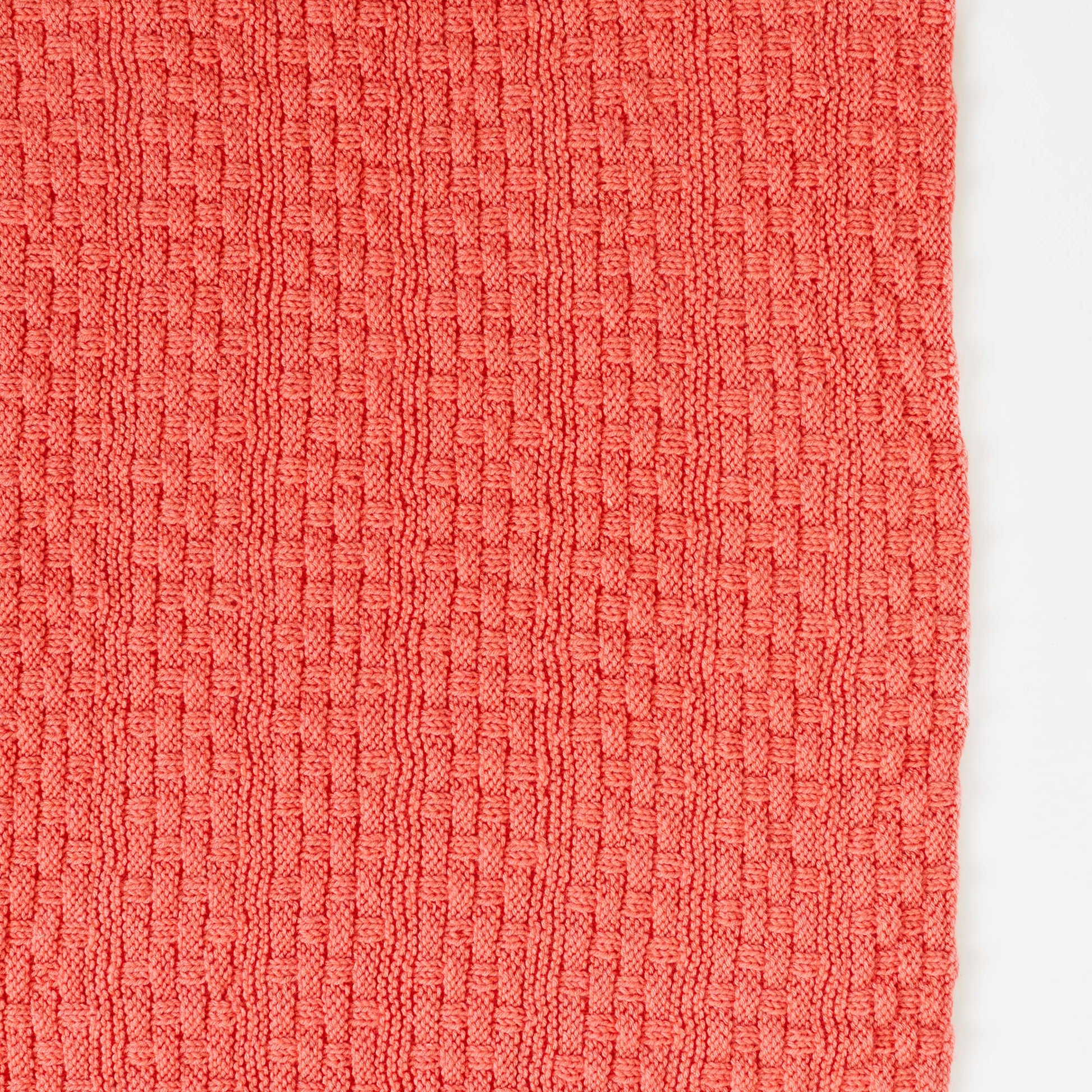 Free Red Heart Bright And Cuddly Basketweave Knit Blanket Pattern