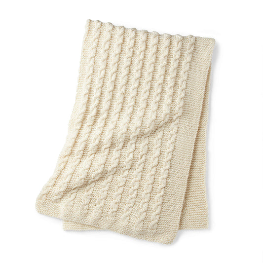 Knit Throw made in Red Heart Super Saver Yarn