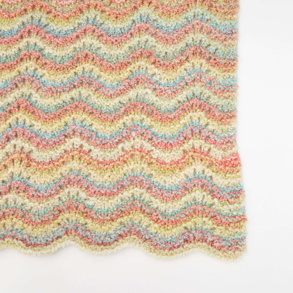 Knit Blanket made in Red Heart Snuggle Bunny Yarn