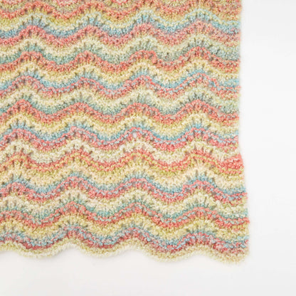 Red Heart Rocking Waves Knit Blanket Knit Blanket made in Red Heart Snuggle Bunny Yarn